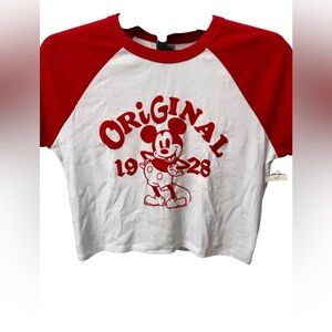 Women’s Cropped Mickey Mouse Tee